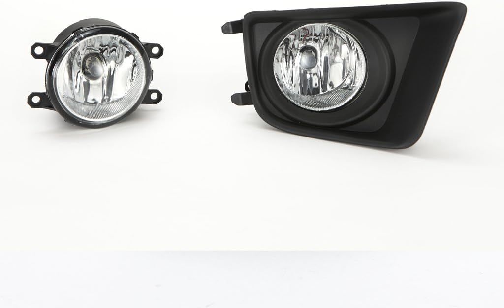 LEDIN Fog Lights Compatible for 2012-2015 Tacoma (OE Style Clear Lens with Bezels, Wire Harness, Switch, Bulbs) Pack of 2