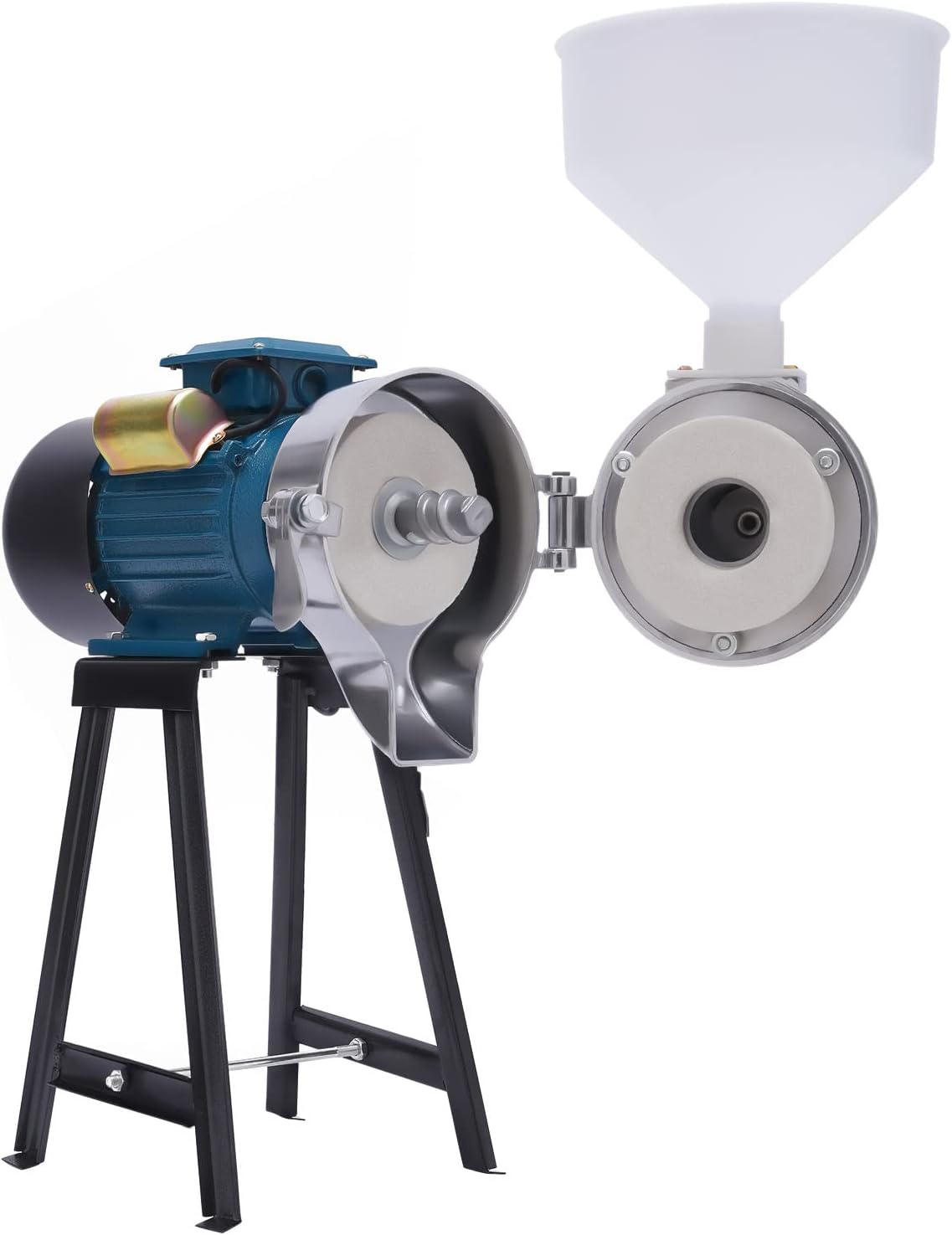 Electric Grain Mill Grinder, 2200W Wet&Dry Cereals Grinder, Commercial Grain Grinder Corn Mill, Heavy Duty Grain Grinder Machine 110V, Wheat Feed Mill Flour Mill with Funnel