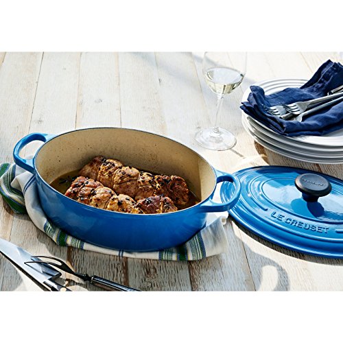 Le Creuset Enameled Cast Iron Signature Oval Dutch Oven, 5 qt. , Cerise