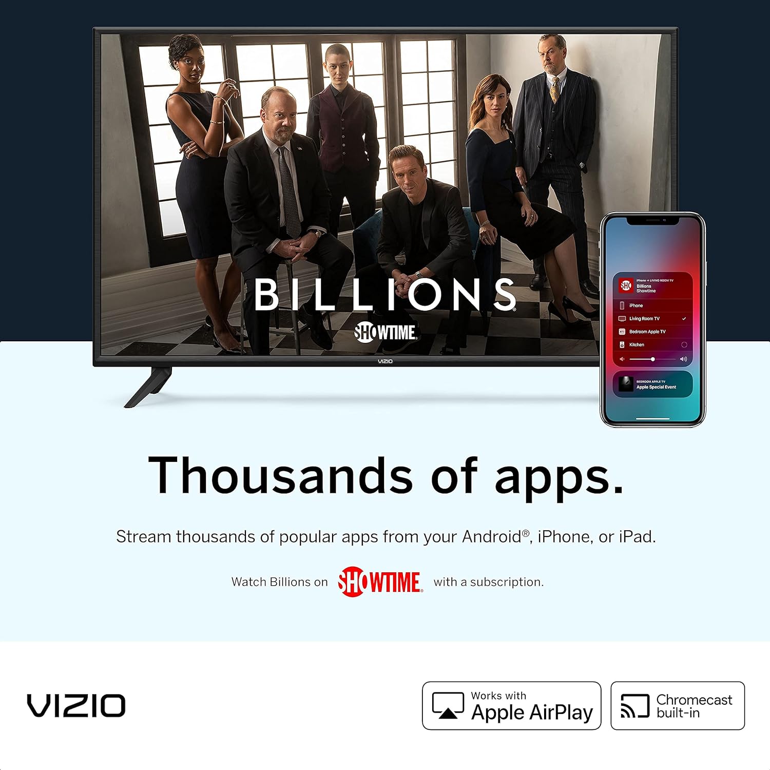 VIZIO 55-Inch V-Series 4K UHD LED HDR Smart TV Apple AirPlay and Chromecast Built-in, Dolby Vision, HDR10+, HDMI 2.1, Auto Game Mode and Low Latency Gaming, V555-J01, 2021 Model (Renewed), 55 inches