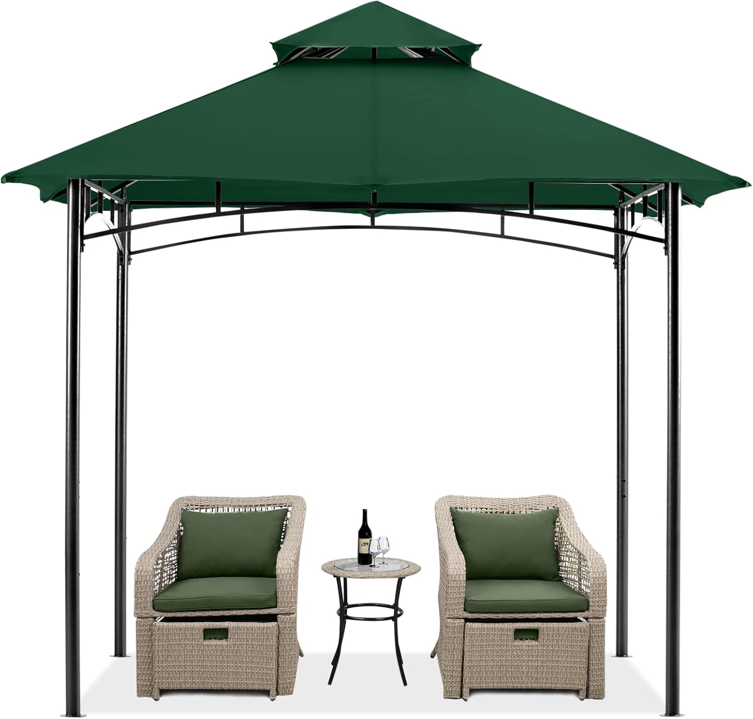 MASTERCANOPY Soft Top Outdoor Garden Gazebo for Patios and Backyard (11x11, Navy Blue)