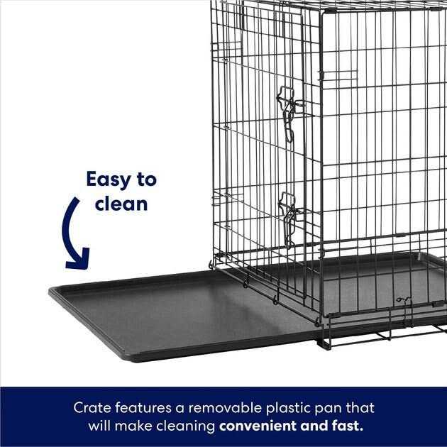 Frisco Heavy Duty Fold &amp; Carry Double Door Collapsible Wire Dog Crate - Pet Supplies online store