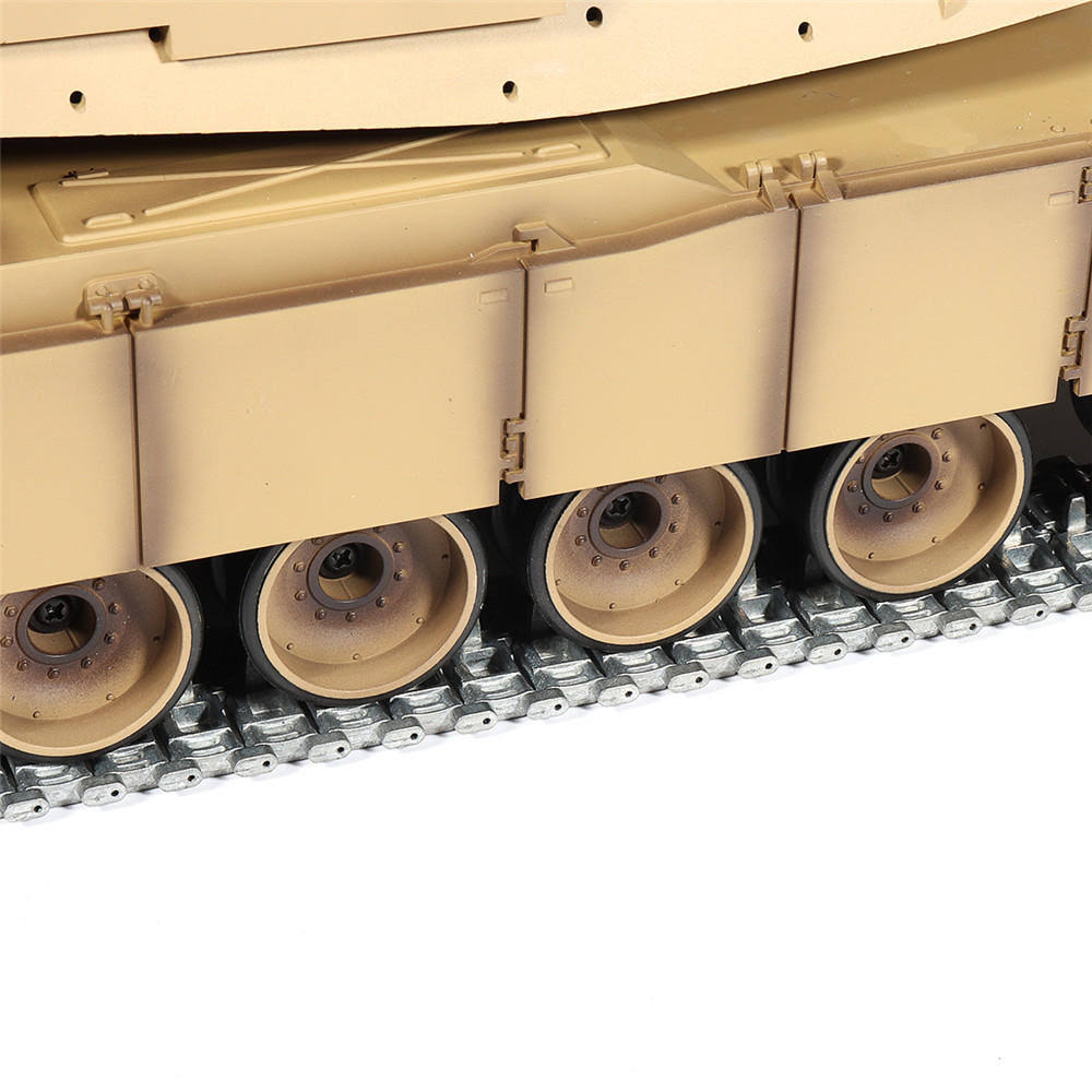 Heng Long 3918-1 1/16 2.4G M1A2 RC Car Battle Tank Metal Track with Sound Smoke Toy