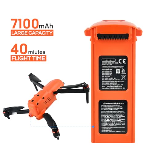 Autel Robotics EVO II Intelligent Battery, 2025 EVO II Battery Fit EVO 2 EVO 2 Pro EVO 2 Enterprise RTK Dual 640T Drones (V2 & V3), 7100mAh 11.55V, Original Smart Battery