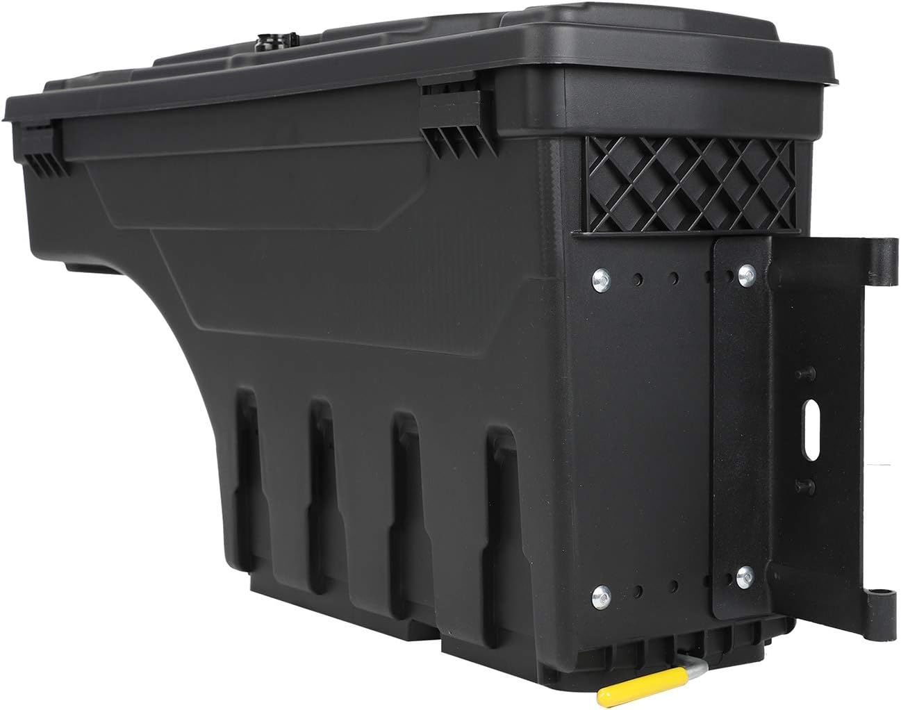 LucaSng Truck Bed Wheel Well Storage Case Tool Box Compatible with Dodge Ram 1500 2500 3500 2002-2018 Rear Driver & Passenger Side Black Lockable Storage Box Unit One Pair
