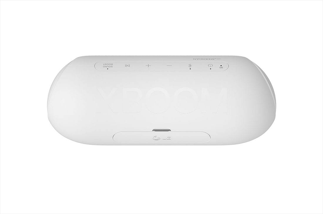LG XBOOM Go Portable Bluetooth Speaker with Meridian Technology, White - Pl5w