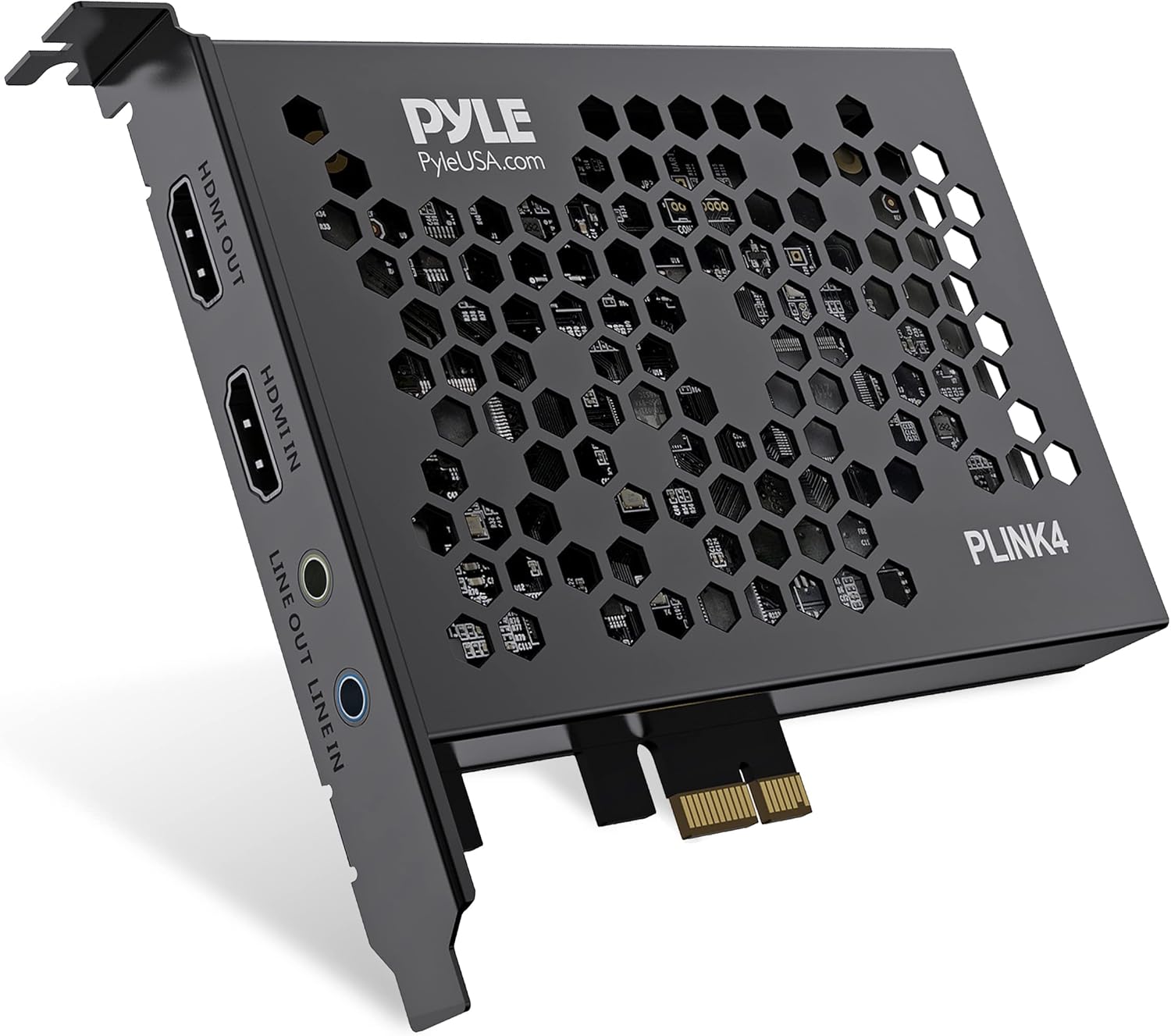 Pyle Capture Card - Full HD 1080p 4K HDMI-to-USB Audio-Video Via DSLR Camcorder Action Cam, Ultra Low Latency, Record to Computer for Gaming, Streaming, Conference or Live Broadcasting - PLINK1 Pack of 2