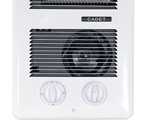 Cadet Com-Pak Bath Electric Wall Heater Complete Unit with Thermostat and Timer