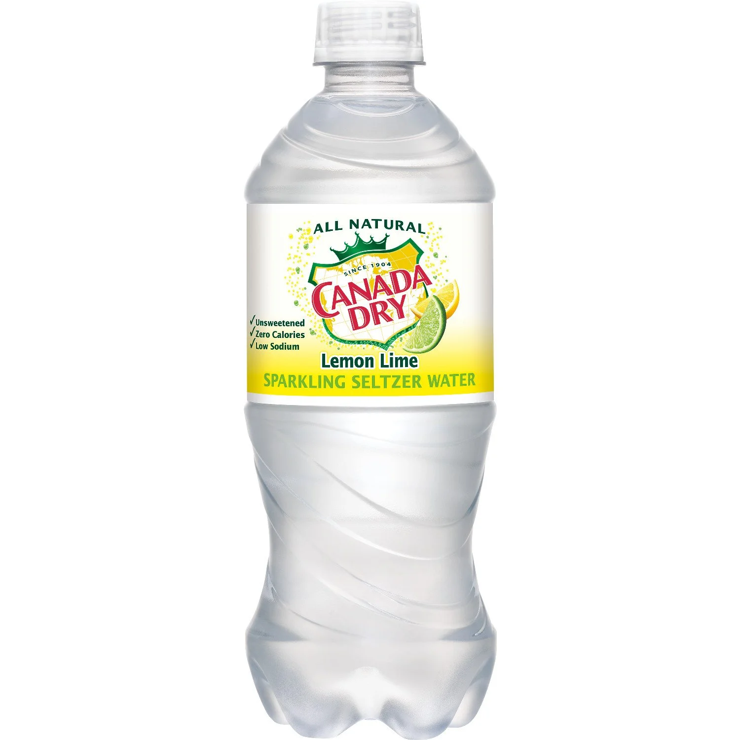 Canada Dry Lemon Lime Sparkling Seltzer Water 20 Oz - Pack Of 24