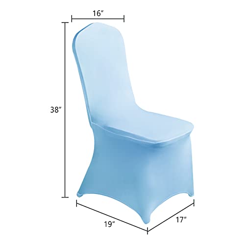 Waterproof Polyester Spandex Chair Cover (100PCS, Black) - Stretch Dining Chair Covers, Protector for Party, Banquet, Wedding Event, Hotel, Indoor/Outdoor Use