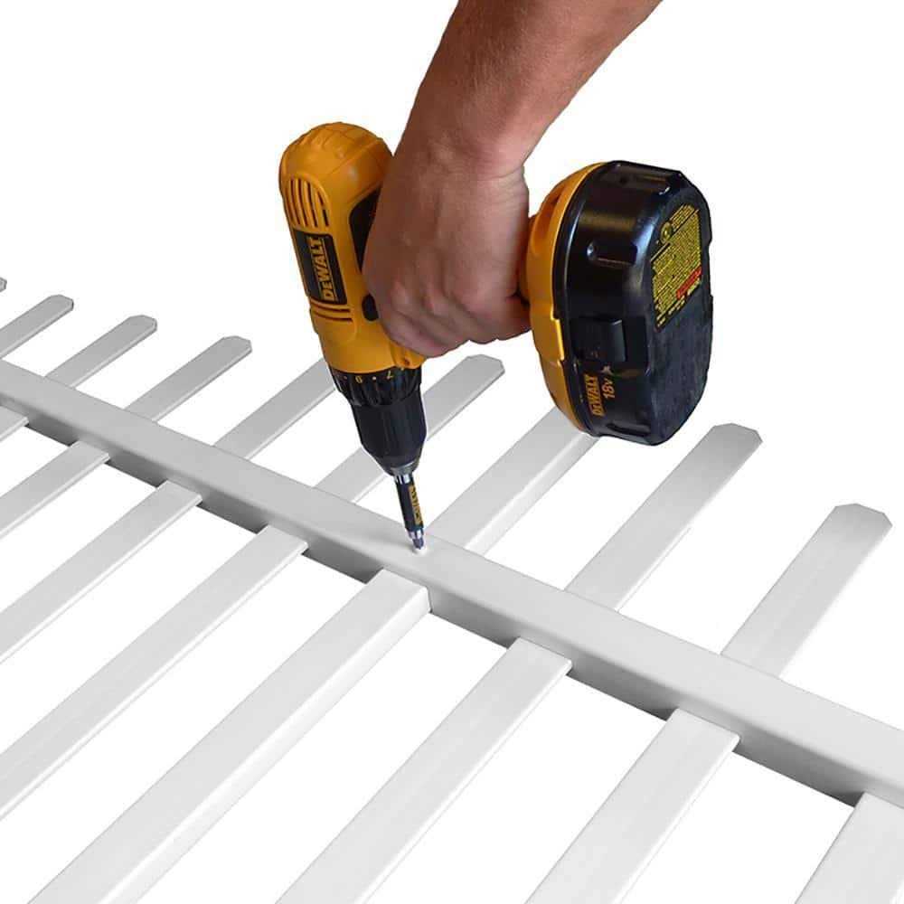 Zippity Outdoor Products ZP19018 Manchester No-Dig Vinyl Fence White - Shop Hardware Tools Online Store