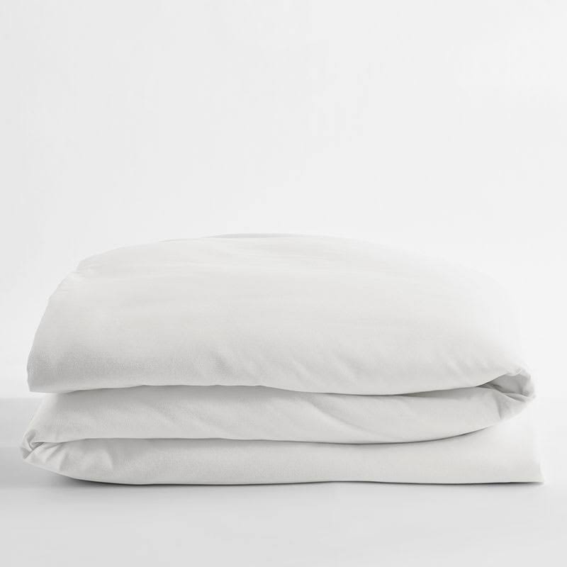Legends Luxury Velvet Flannel Duvet Cover - White, Size King, Cotton Flannel | The Company Store