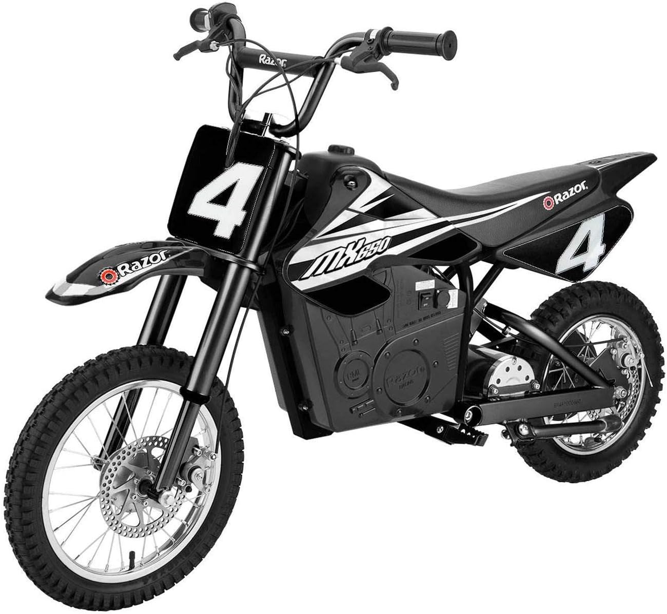 Razor MX650 Dirt Rocket Ride On High-Torque Electric Motocross Motorcycle Dirt Bike, Speeds up to 17 MPH, 1 Orange & 1 Black