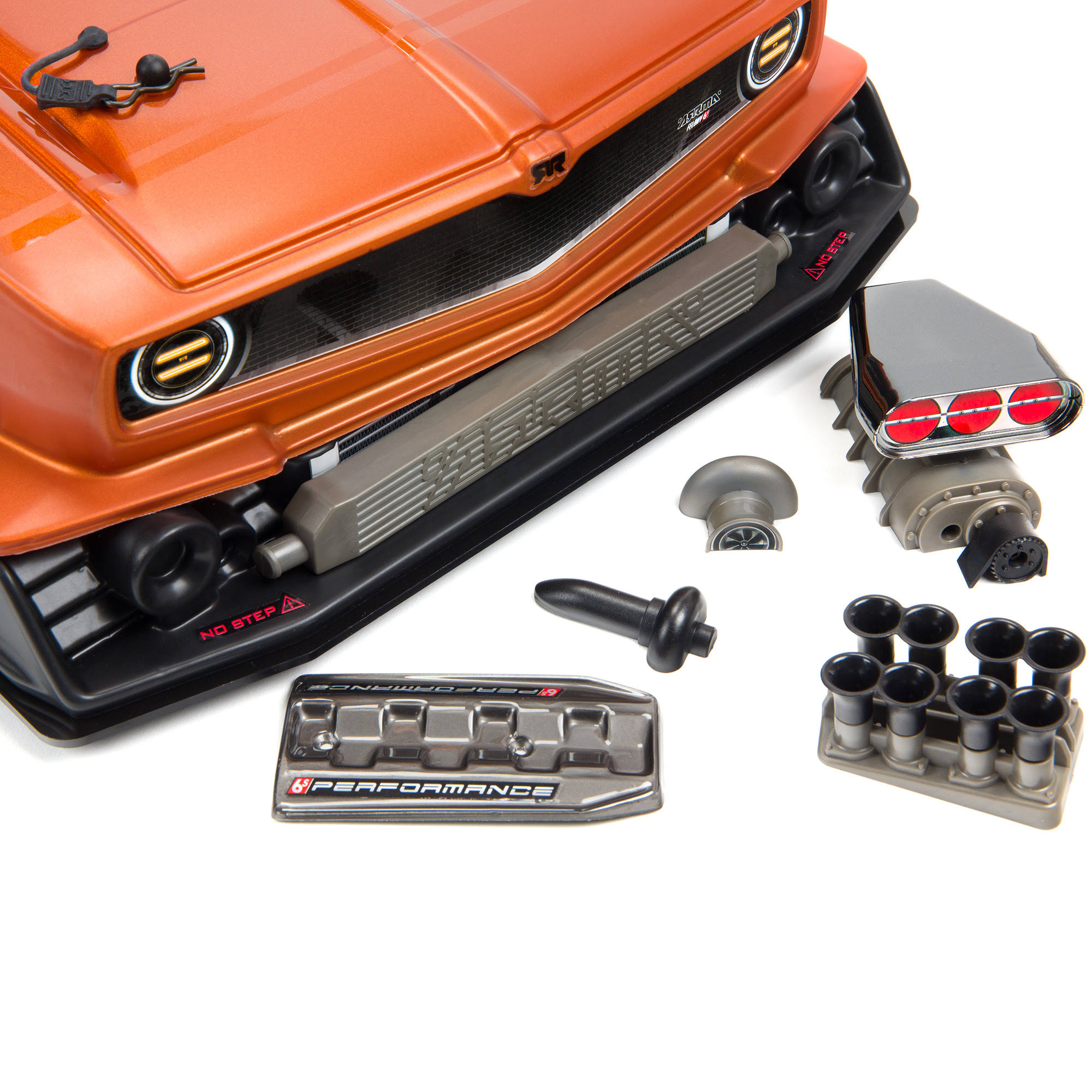 Arrma 1/7 Felony 6s BLX Street Bash All Road Muscle Car RTR, Orange