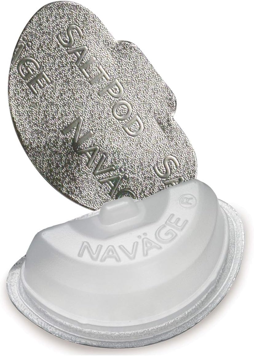 Navage Nasal Care Spa Bundle: Navage Nose Cleaner with 20 SaltPods Inside, SaltPod Cube, and Eucalyptus 2-Pack Sampler. 130.90 if Purchased Separately, You Save 20.95. for Improved Nasal Hygiene.
