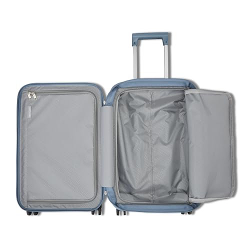 Samsonite UpLIFT 19" Lightweight Hardside Carry-On Luggage with Spinner Wheels - Expandable - Airline-Approved, Polycarbonate Hard Suitcase for Ultra Lightweight Travel - Silver Shimmer