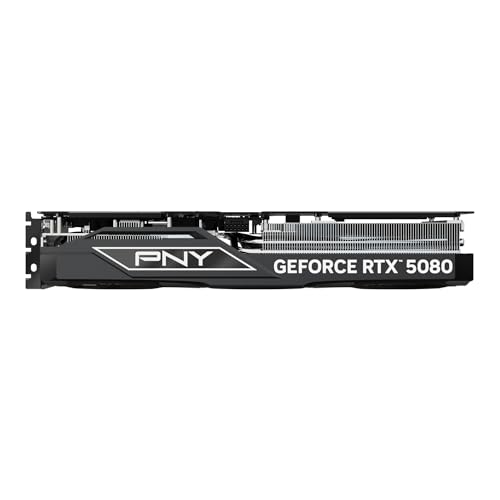 PNY NVIDIA GeForce RTX™ 5080 16GB ARGB Overclocked Triple Fan Graphics Card (DLSS 4, PCIe® 5.0, HDMI®/DP 2.1, 2.9-Slot, Epic-X™ RGB Lighting)
