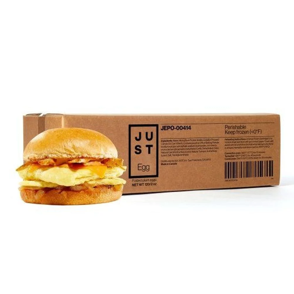 Just Egg Fully Cooked Plant Based Folded Egg Patty, 2 Ounce -- 120 per case