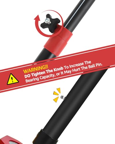 XINQIAO Third Hand Tool 3rd Hand Support System, Premium Steel Support Rod with 154 LB Capacity for Cabinet Jack, Drywall Jack& Cargo Bars, 49.2 IN-114.2 in Long, 4 PC