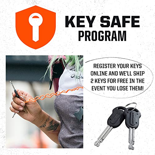 Kryptonite New York LS Bike U-Lock, Heavy Duty Anti-Theft Security Bicycle Lock Sold Secure Gold, 16mm Long Shackle with Keys, Ultimate Security Lock for Bicycles E-Bikes Scooters