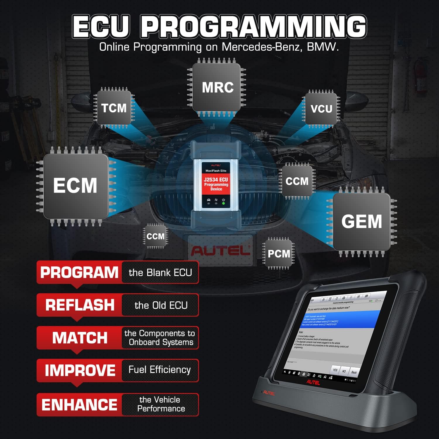 Autel Scanner MaxiSys Elite II, [with $60 MV108], 2022 Newer Model of MS Elite/ MS908S Pro/ MK908P, Hardware Same as Autel MS909, J2534 ECU Programming & Coding, Bi-Directional Control, 38+ Services