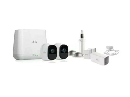 Arlo VMS4230-100NAS Pro Security Camera System with Siren - 2 Rechargeable Wire-Free HD Cameras with Audio
