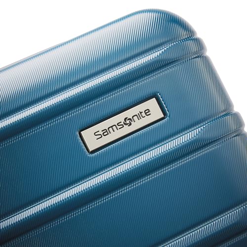 Samsonite Omni 2 Hardside Expandable Luggage with Spinner Wheels, 2-Piece Set (19/24), Lagoon Blue