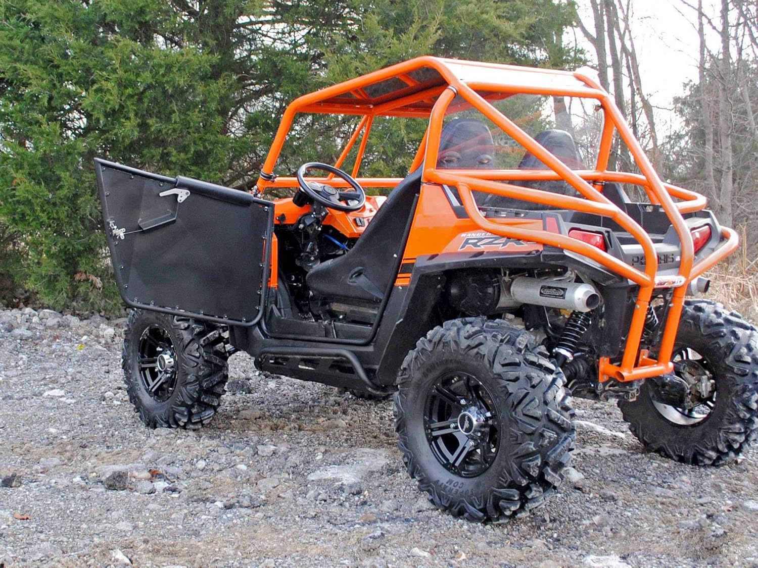SuperATV Aluminum Doors for Polaris RZR 800/800 S / 570/900 | Automotive Style Latch | Ideal Height for Comfortable Ride