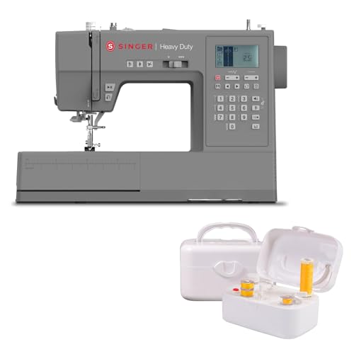SINGER Heavy Duty 6620C Computerized Sewing Machine with Accessories | 215 Stitches, LCD Screen, Built-In Needle Threader | Easy Setup, Durable Metal Frame, Ideal for Clothes & Home Projects