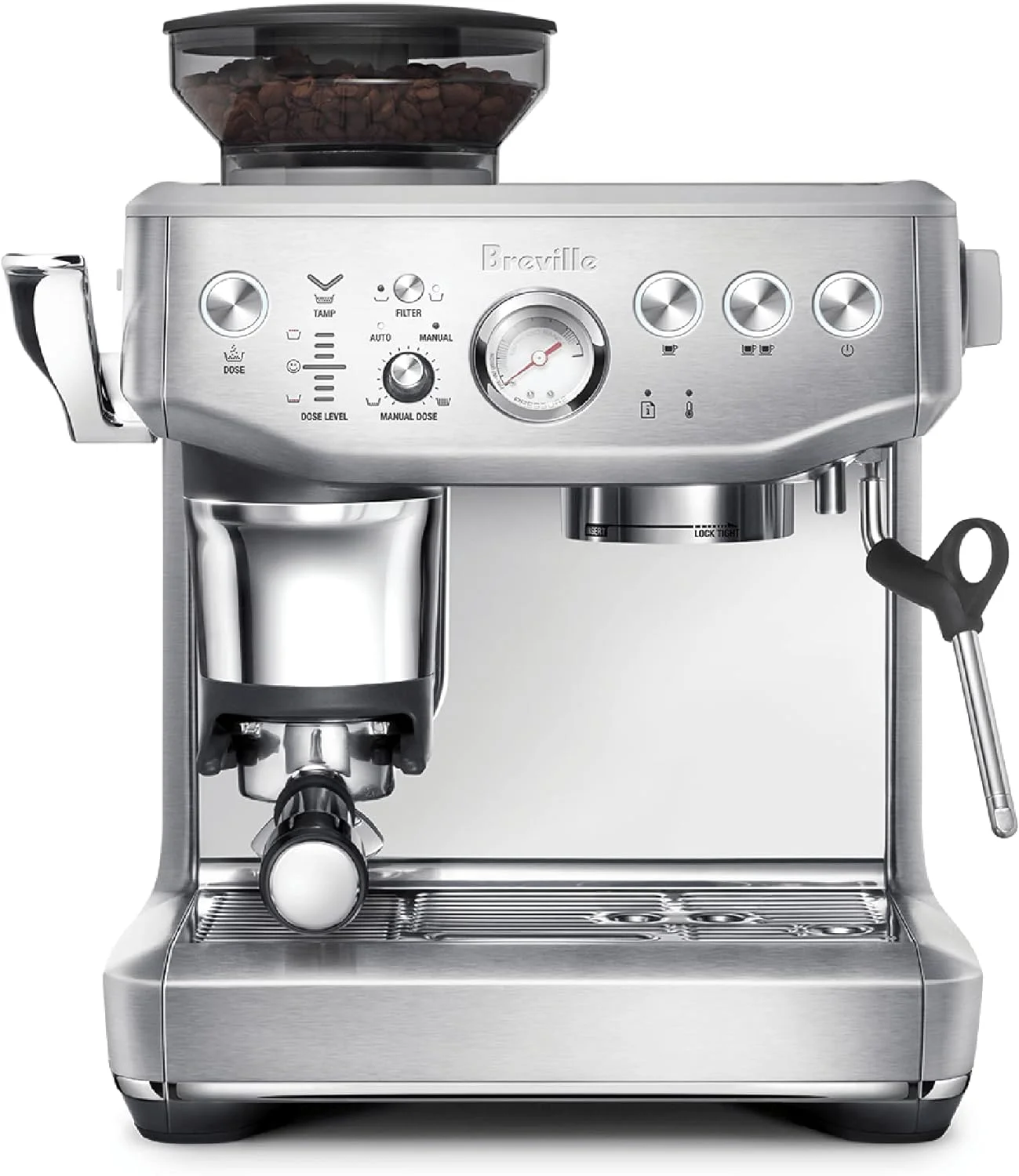 Breville Barista Express Impress Espresso Machine, 2 Liters - Stainless Steel