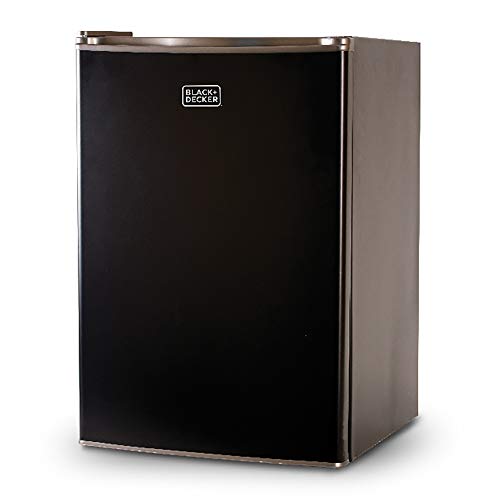 BLACK+DECKER BCRK25W Compact Refrigerator Energy Star Single Door Mini Fridge with Freezer, 2.5 Cubic Ft., White