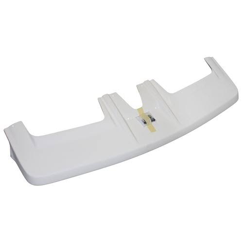 1980-96 Ford F150 with Factory Cab Lights Cab VISOR, Fiberglass, White Gelcoat | Summit Racing 480036