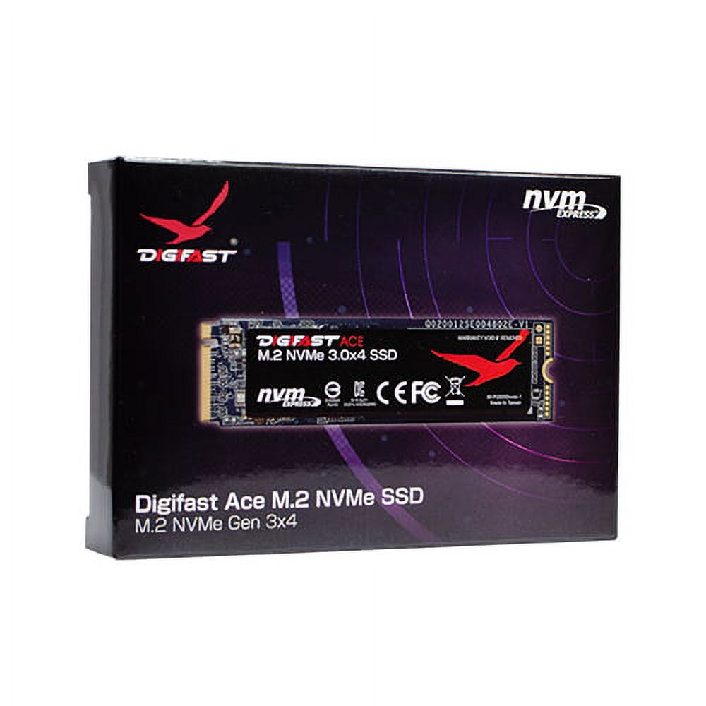 Digifast DGFA512M2L02 Ace 512 GB Gen3x4 PCIe M.2 2280 NVMe Solid State Drive