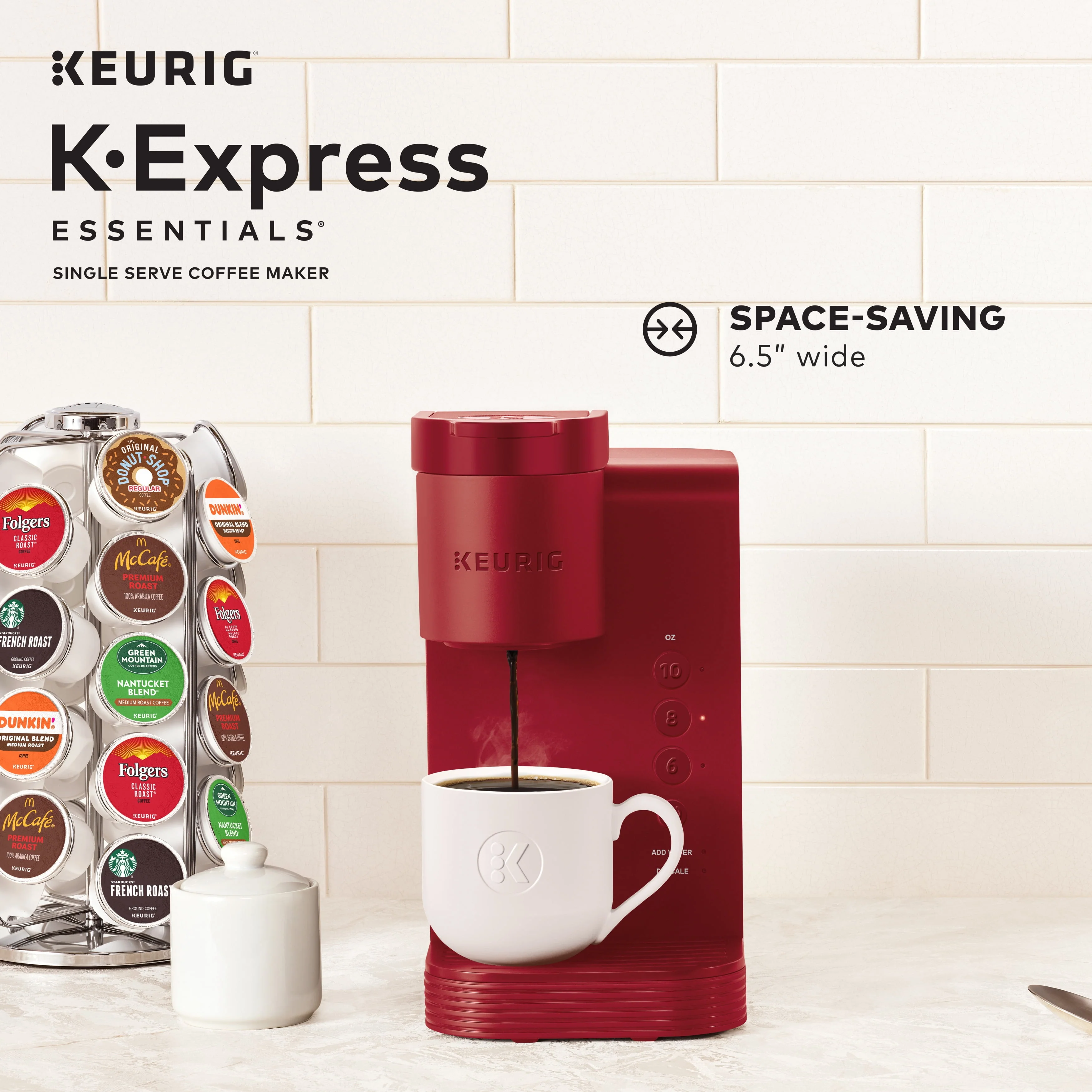 Keurig K-Express Essentials Single Serve K-Cup Pod Coffee Maker, Black