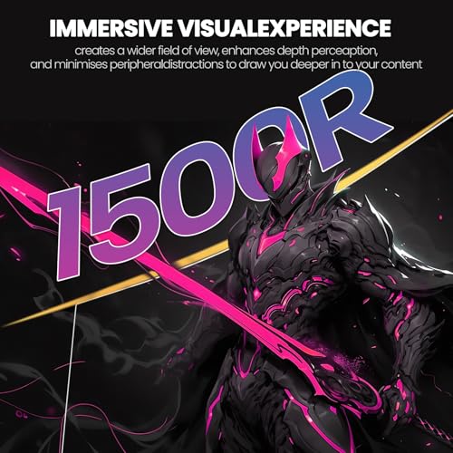 CRUA 30Inch Ultrawide Curved Monitor, 21:9 WFHD(2560x1080P) VA Computer Monitor, 120% sRGB 100HZ 1500R PC Monitors Support FreeSync, Wall-Mounted, with HDMI/DP Display Port-Black