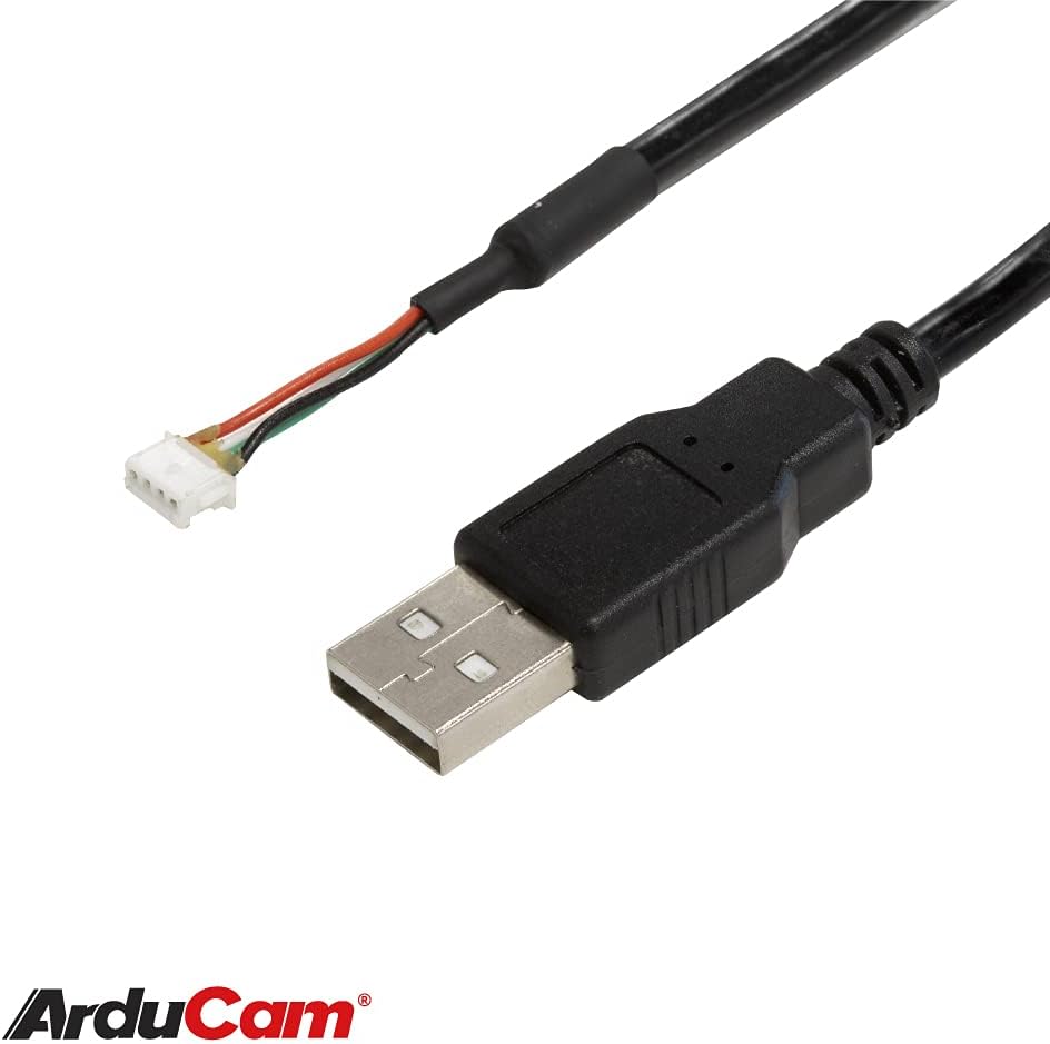 Arducam 1080P Low Light WDR USB Camera Module with Metal Case, 2MP 1/2.8” CMOS IMX291 120 Degree Wide Angle Mini UVC Webcam Board with Microphone, 3.3ft/1m Cable for Windows Linux Mac OS