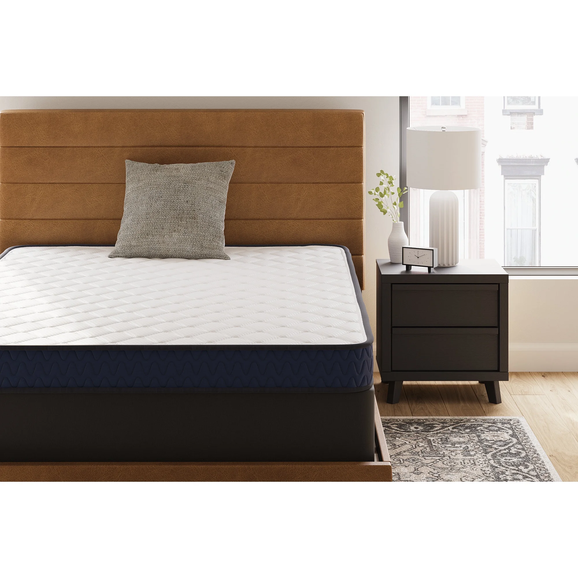 Signature Design by Ashley Firm Full Foam Mattress, White - Curated Treasures Market