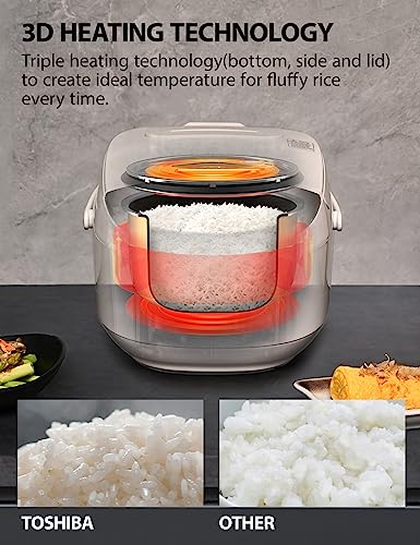 Toshiba Japanese Rice Cooker With Fuzzy Logic Technology 6 Cups Stainless Steel rice cookers