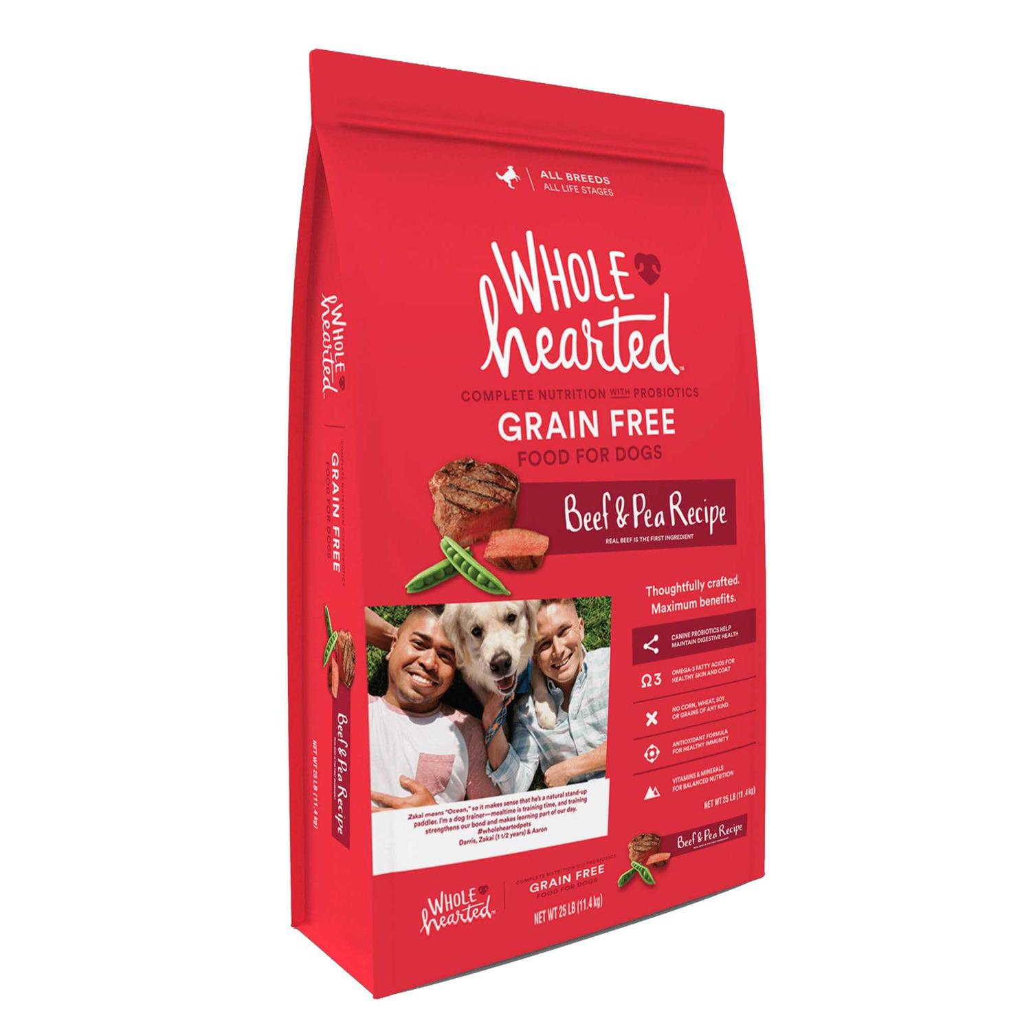 WholeHearted Grain Free All Life Stages Beef &amp; Pea Formula Dry Dog Food - Pet Supplies online store