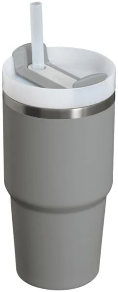 Stanley Quencher H2.0 FlowState Stainless Steel Vacuum Insulated Tumbler with Lid and Straw for Water, Iced Tea or Coffee 20 oz Stone