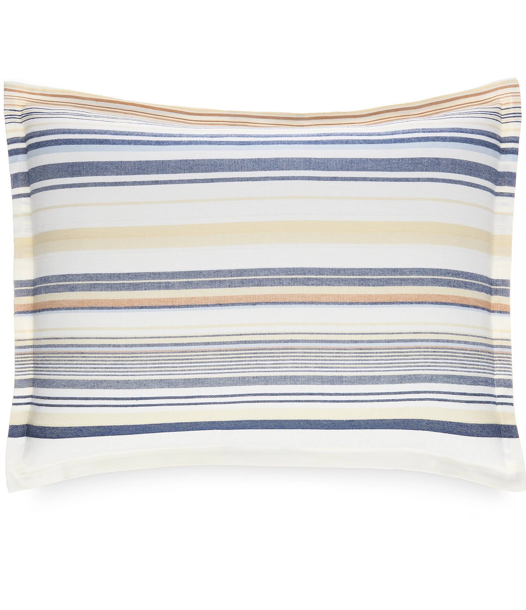 Pendleton Sand Dune Stripe Comforter Mini Set, King, Ivory Multi