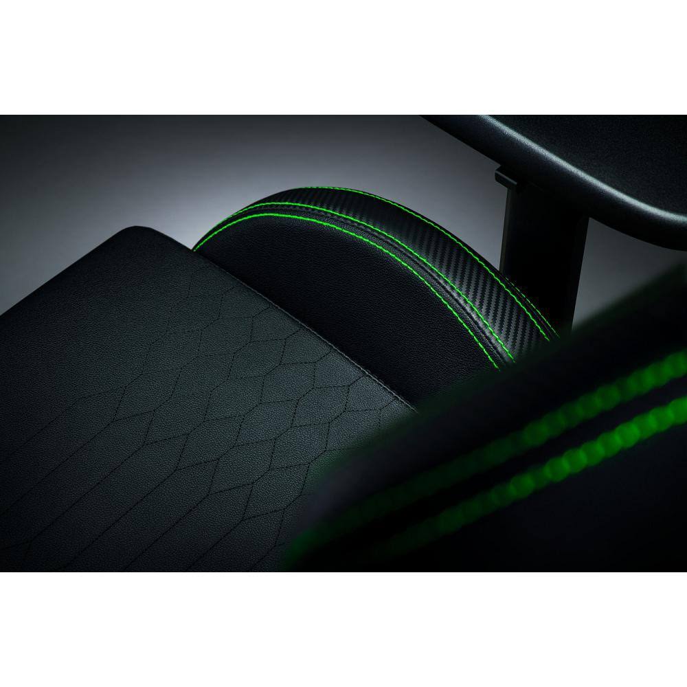 Razer Iskur Gaming-Chair: Ergonomic Lumbar Support System Black/Green