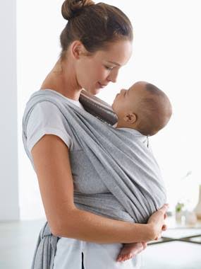 Vertbaudet Wrap Baby Carrier Grey