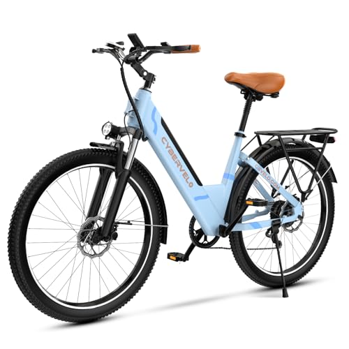 DriftGod 26" Electric Bike for Adults – Powerful 1000W Motor, 48V Removable Battery, 7-Speed, Front Suspension & LCD Display – Commuter and Mountain EBike for Women