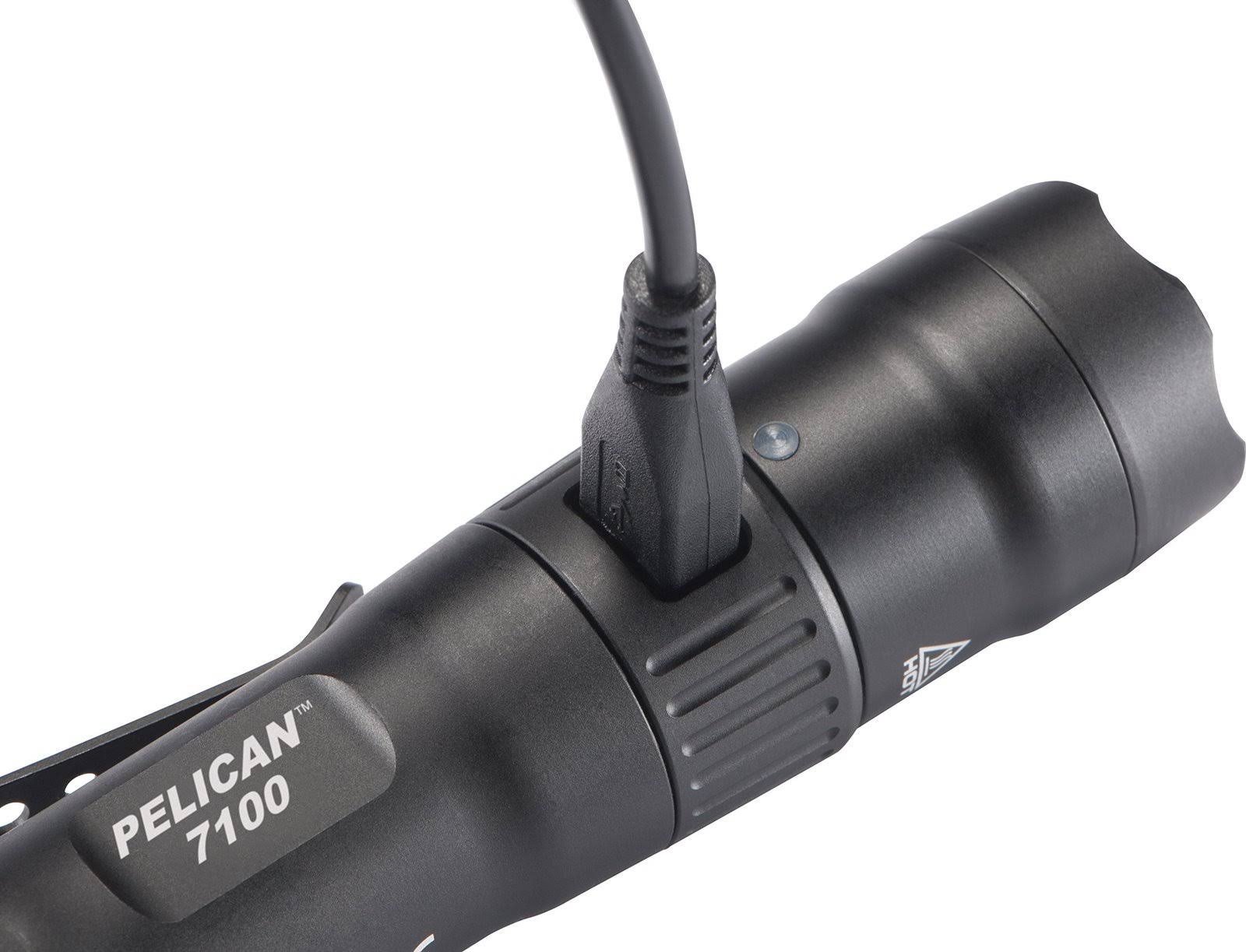 Pelican 700L Ultracompact Tactical USB-Rechargeable Flashlight - Black