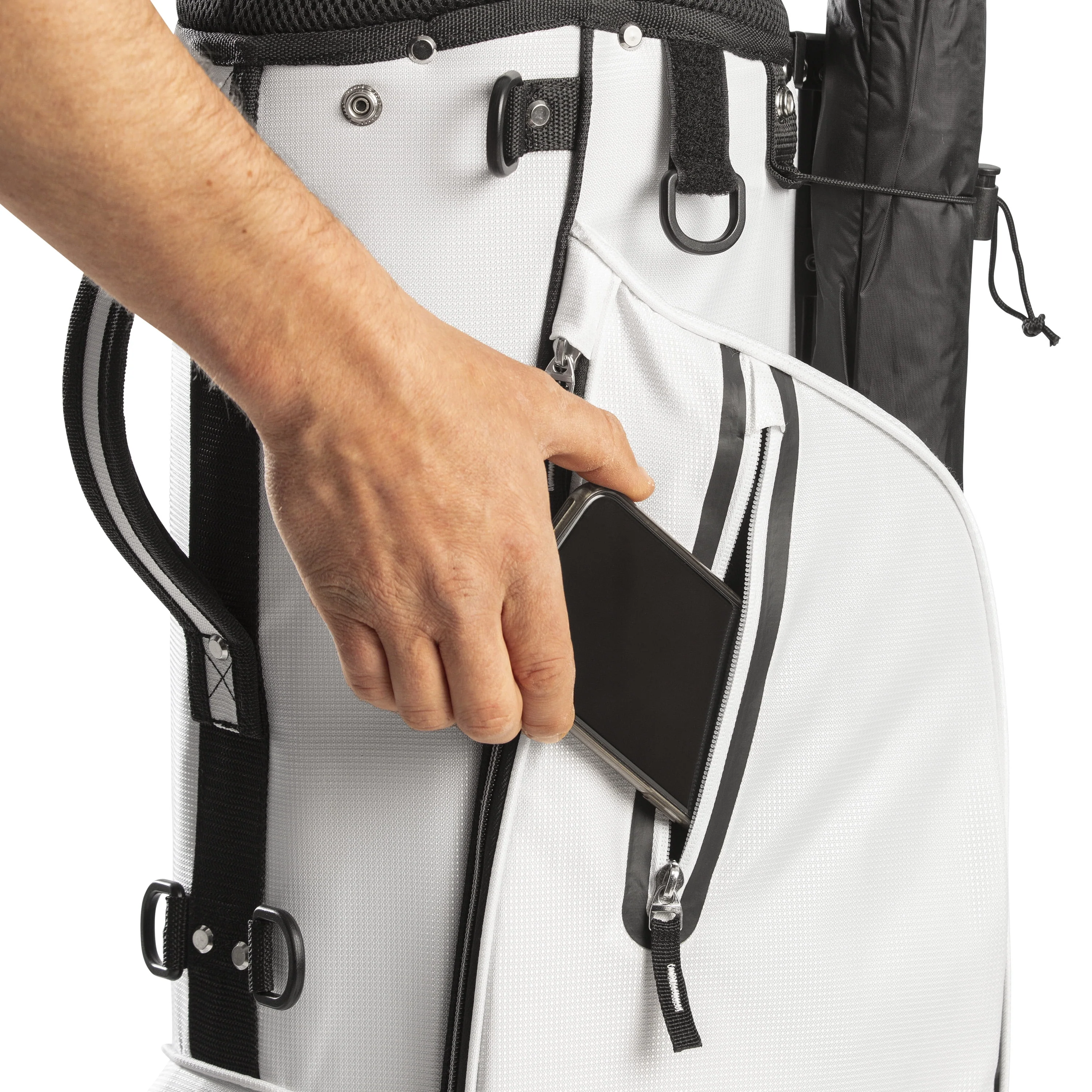 Izzo Golf Ultra-Lite Stand Bag - Grey/Lime