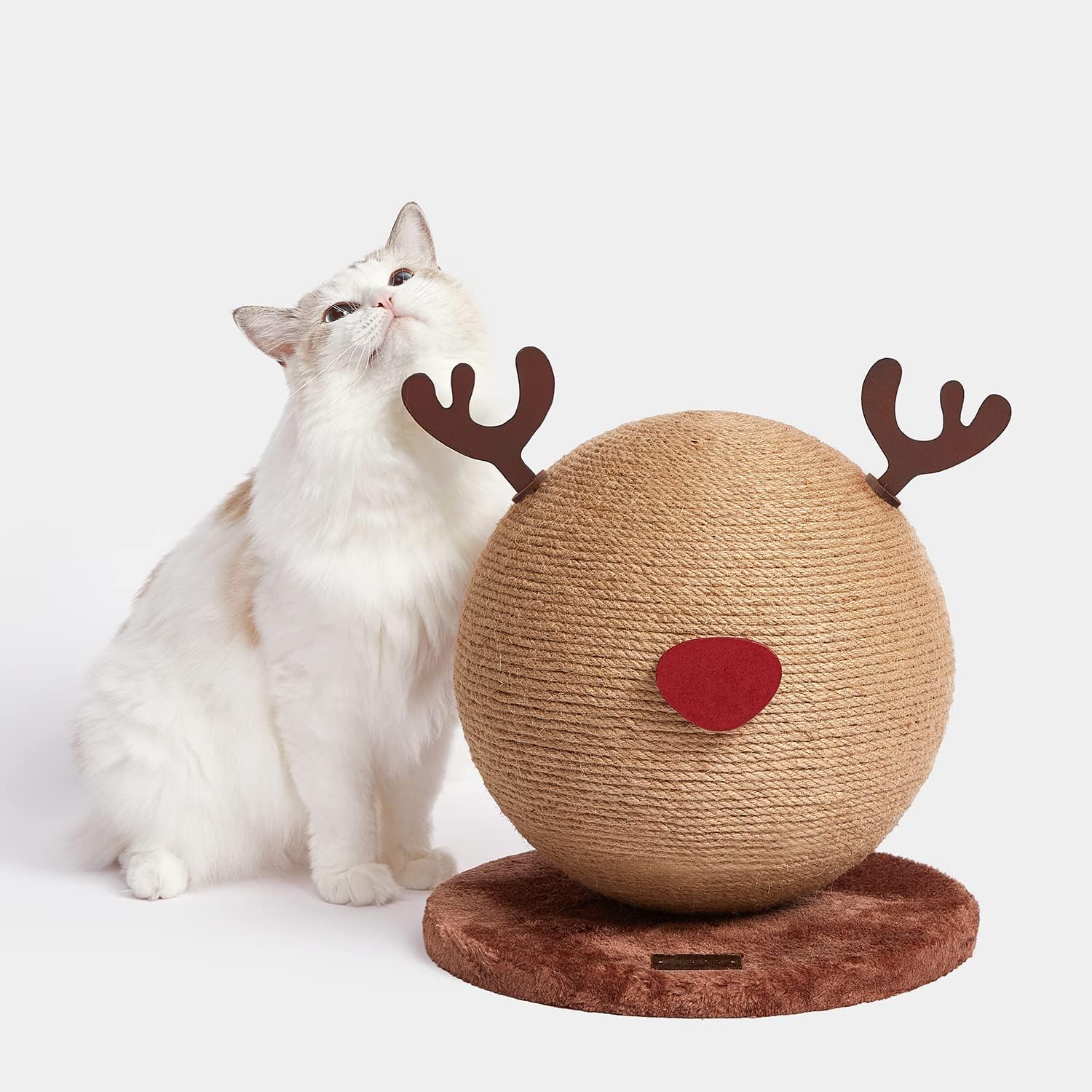 VETRESKA Large Cherry Cat Scratching Post with Hammock, Cat Scratcher with Sisal Rope, Cats Scratch Post Claw Scratchers for Indoor Cats, Kitten Beds Furniture Home Decor