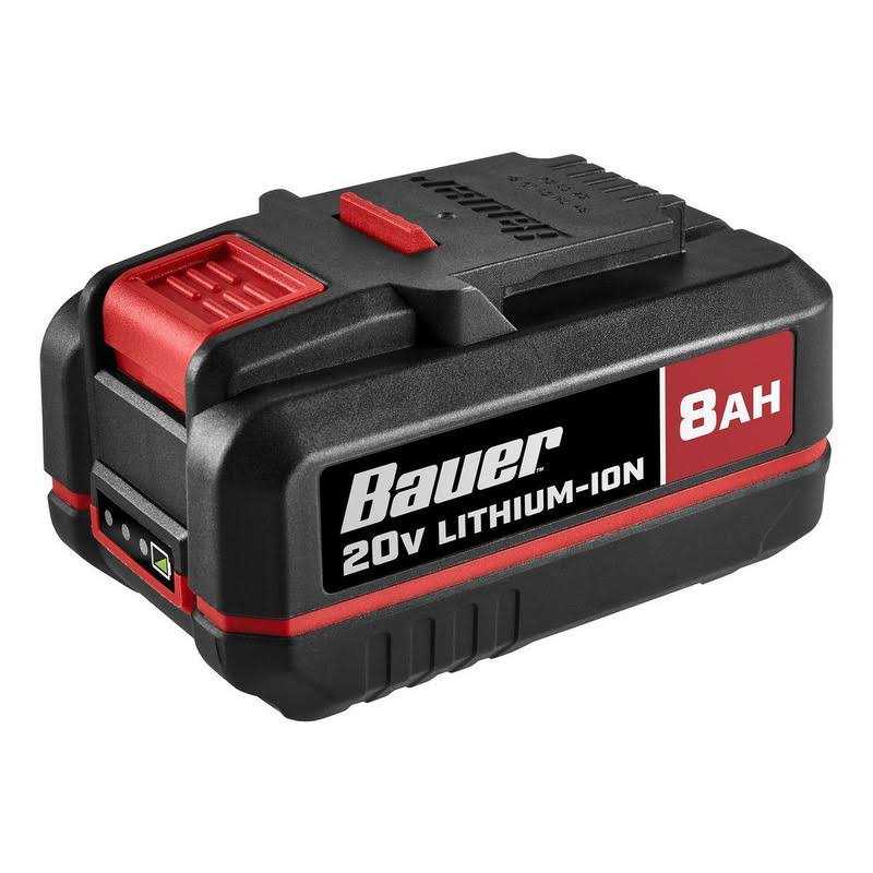 Bauer 20V 8 Ah High-Capacity Lithium-Ion Battery - Shop Hardware Tools Online Store