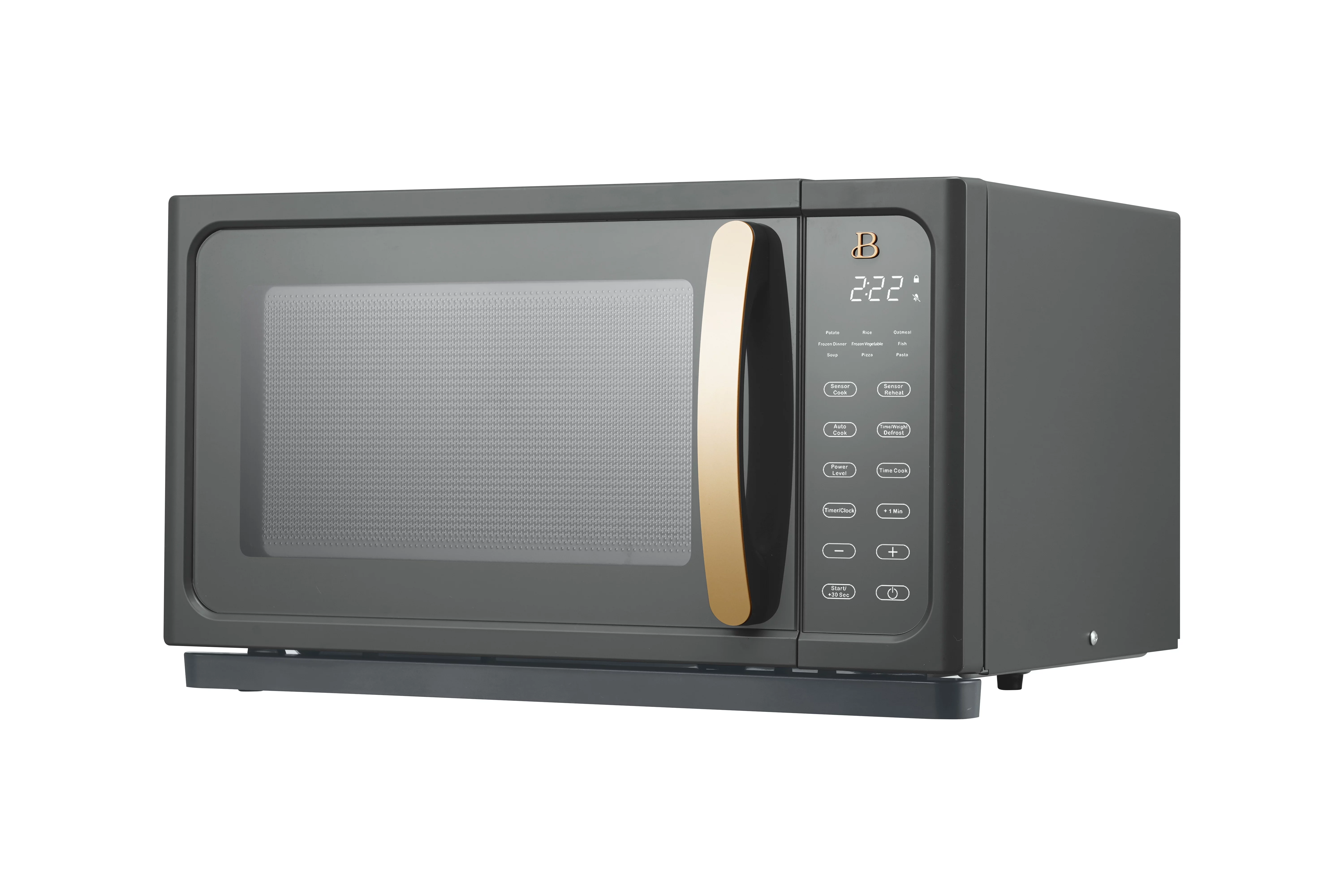 Beautiful 1.1 Cu ft 1000 Watt, Sensor Microwave Oven, White Icing by Drew Barrymore, New