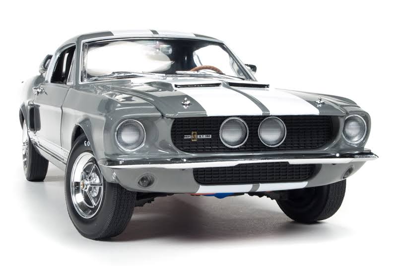 1967 Ford Shelby Mustang Gt-350 Medium Gray Metallic 50th Anniversary Limited Edition to 1002pc 1/18